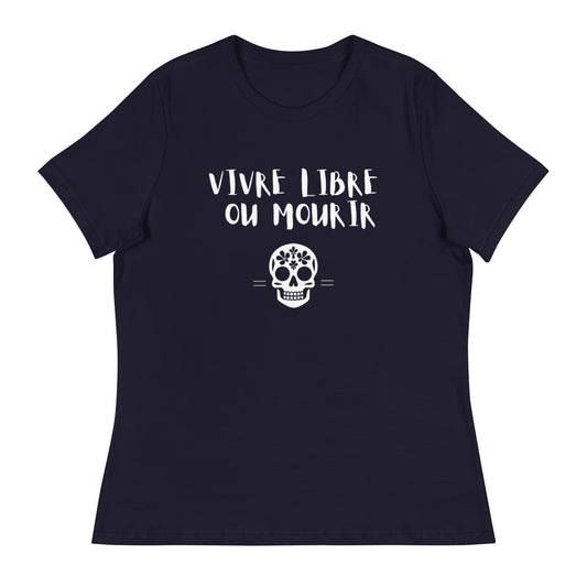 T-shirt spécial calavera décontracté pour femme